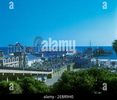 2001 HISTORISCHER SANTA MONICA PIER SANTA MONICA KALIFORNIEN USA Stockfoto