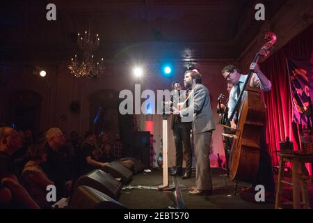 Bluegrass Band Chatham County Line live auf der Bühne Bush Hall in London Stockfoto