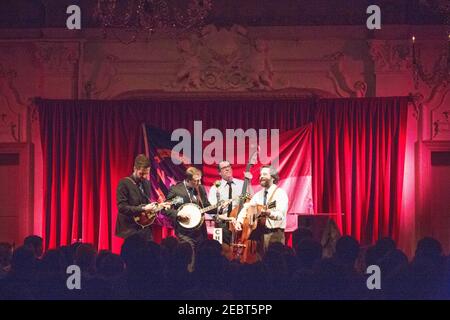 Bluegrass Band Chatham County Line live auf der Bühne Bush Hall in London Stockfoto