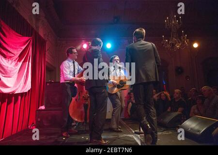 Bluegrass Band Chatham County Line live auf der Bühne Bush Hall in London Stockfoto