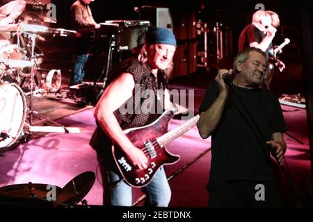 Ian Gillan Sänger mit Deep Purple spielt ein einmaliger UK-Termin in der O2 Arena. Stockfoto