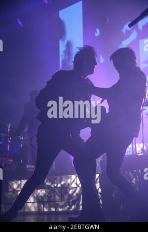 DURAN Duran spielt live auf der Bühne in der O2 Arena In London Stockfoto