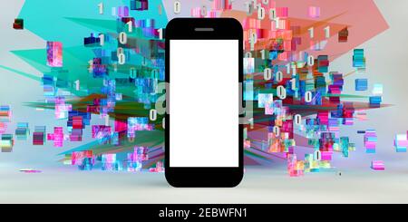 Handy App Jetzt herunterladen Spannende Hintergrund Stockfoto
