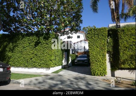 West Hollywood, California, USA 12th. Februar 2021 EIN allgemeiner Blick auf die Atmosphäre des Schauspielers Michael Pares ehemaliges Wohnhaus in der 9019 Dorrington Avenue am 12. Februar 2021 in West Hollywood, Kalifornien, USA. Foto von Barry King/Alamy Stockfoto Stockfoto