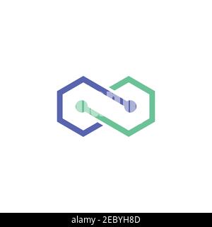 Infinity Logo Design Symbol Vektor Vorlage Stock Vektor