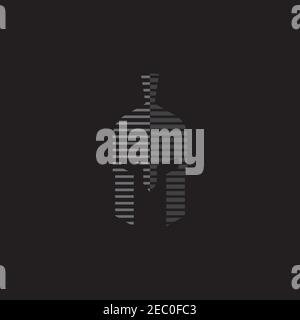 Spartan Logo Design Inspiration Vektor Vorlage Stock Vektor