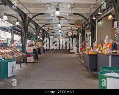 Der Innenraum des französischen Marktes, New Orleans Stockfoto