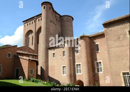 Frankreich, Tarn, Albi, der Barbie-Palast ist ein bischöflicher Palast, es ist als historisches Denkmal eingestuft und Haus ein berühmtes Meseum Gemälde. Stockfoto