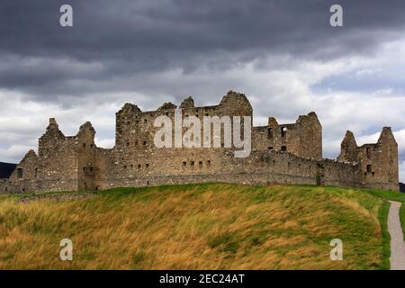 Ruthven Barracks, Kingussie, Schottland. Befestigte Kasernen im Jahr 1719 auf dem Gelände der früheren Burgen nach dem Jakobiten Aufstieg gebaut. Stockfoto