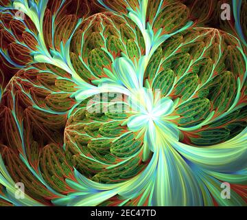 Abstrakte bunte fraktale Kunstwerk Hintergrund Stockfoto