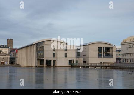 Reykjavik Island - November 1. 2019: Das Rathaus der isländischen Hauptstadt Reykjavik Stockfoto