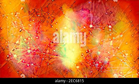 Wikingerboot Raum und Sterne, schwarze Farbe Hintergrund, Computer-Collage, Boot mit Holz Drachen. Elemente des Bildes von der NASA eingerichtet. Stockfoto