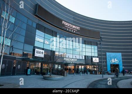 Kopenhagen Dänemark - März 18. 2018: Fisketorvet Einkaufszentrum in der Stadt Kopenhagen Stockfoto