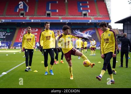 Robbie Brady von Burnley vor dem Premier League-Spiel im Selhurst Park, London. Bilddatum: Samstag, 13. Februar 2021. Stockfoto