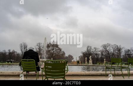 Der Tuilerien-Garten, ein öffentlicher Garten zwischen dem Louvre und dem Place de la Concorde im 1st Arrondissement von Paris, Frankreich. Stockfoto