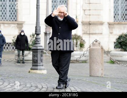 2/13/2021 - Patrizio Bianchi ernannt Minister für Bildung in Mario Draghis neue Regierung kommt zum Eid an die Quirinale Zeremonie (Foto: IPA/Sipa USA) Stockfoto