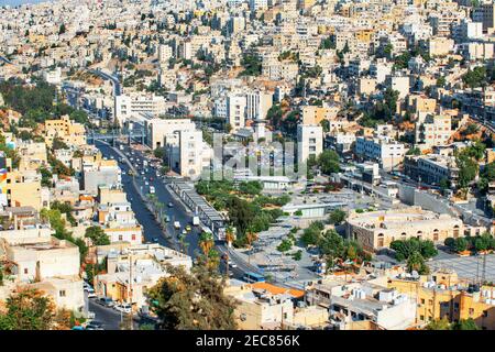 Stadtansicht der Hauptstadt Amman Innenstadt, Jordanien, Mittlerer Osten, Asien Stockfoto