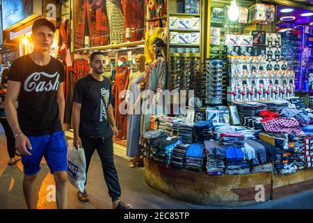 Einkaufsviertel in der Innenstadt von Prince Muhammad Street, Al Rjoum, Amman, Jordanien, Naher Osten Stockfoto