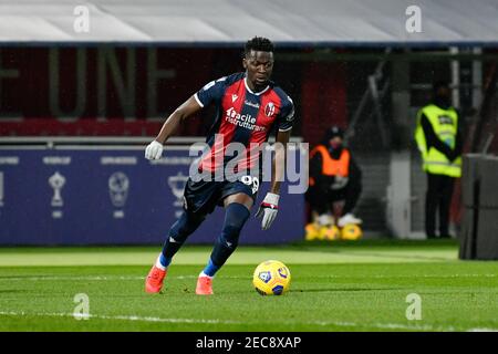 Bologna, Italien. Februar 2021, 12th. Bologna, Italien, Renato Dall'Ara Stadion, 12. Februar 2021, Musa Barrow (Bologna FC) während Bologna FC gegen Benevento Calcio - Italienische Fußball Serie A Spiel Kredit: Alessio Marini/LPS/ZUMA Wire/Alamy Live News Stockfoto