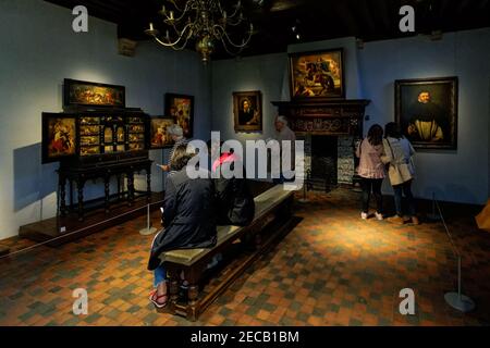 Rubenshuis, Rubens-Haus, Museum von Peter Paul Rubens, innen, Antwerpen, Belgien Stockfoto