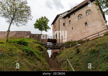 Eingangstor zur Wartburg bei Eisenach, Thüringen Stockfoto