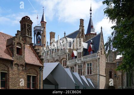 Außenansicht des Gruuthusemuseums in Brügge, Belgien Stockfoto