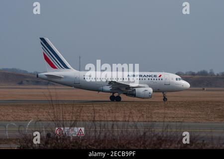 Kopenhagen - April 2013: Flugzeug Air France Airbus A318 Stockfoto