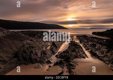 Dollar Bay Wexford - EIN wunderschöner Ort zum Besuchen Die Hook Peninsula in Co Wexford Irland Stockfoto