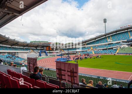 Göteborg Schweden - Juni 30. 2013: Göteborg Jugend Spiele Leichtathletik Wettbewerb auf Nye Ullevi Stadion Stockfoto
