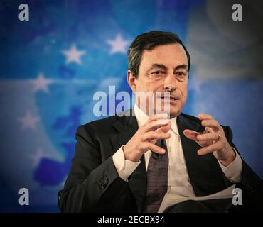 MARIO DRAGHI Neuer Premierminister von Italien Stockfoto