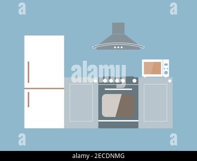 Kochen, Lebensmittel Küche Vektor-Illustration Stock Vektor