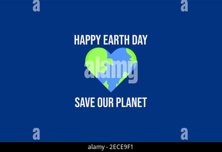 Happy Earth Day Illustration Banner Vektor-Vorlage geeignet für Veranstaltung Earth Day, Environment Day Stock Vektor