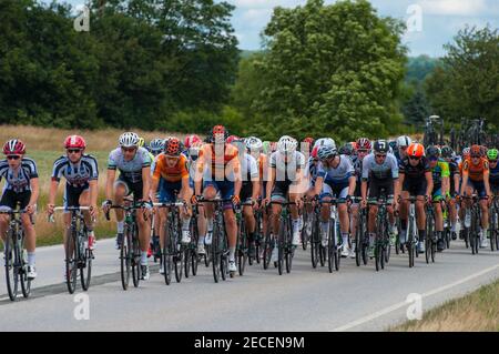 Vordingborg Dänemark - Juni 26. 2016: Dänische Meisterschaft im Rennrad-Rennen Stockfoto