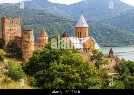 Jvari Kloster - 6. Jahrhundert Georgisch-orthodoxen Kloster in der Nähe Mzcheta in ostgeorgien - UNESCO-Weltkulturerbe Stockfoto