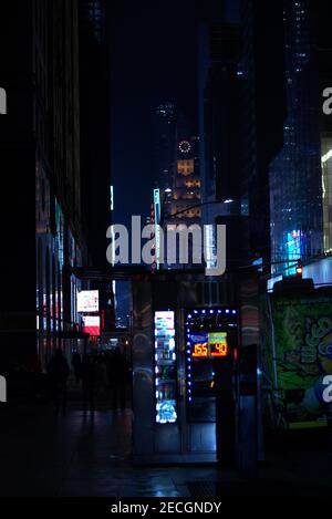 Times Square, New York. Im Epizentrum von Manhattan an der Kreuzung von 42nd Street und 7th Avenue. Stockfoto