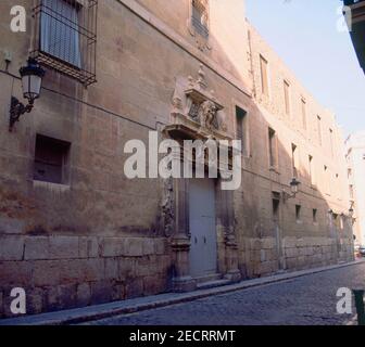 EXTERIEUR - PORTADA - S XVII. ORT: COLEGIATA DE SAN NICOLAS DE BARI. Alicante. SPANIEN. Stockfoto