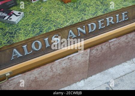 Wien Mariahilfer Straße, Bandagist Anderle Stockfoto