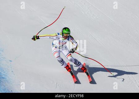 Cortina (BL, Italien. Februar 2021, 14th. Cortina (BL), Italien, Vertigine, 14. Februar 2021, SANDER Andreas GER während 2021 FIS Alpine World SKI Championships - Abfahrt - Männer - Alpine Ski Race Credit: Luca Tedeschi/LPS/ZUMA Wire/Alamy Live News Stockfoto