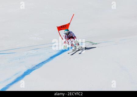 Cortina (BL, Italien. Februar 2021, 14th. Cortina (BL), Italien, Vertigine, 14. Februar 2021, KRIECHMAYR Vincent AUT während 2021 FIS Alpine World SKI Championships - Downhill - Men - Alpine Ski Race Credit: Luca Tedeschi/LPS/ZUMA Wire/Alamy Live News Stockfoto