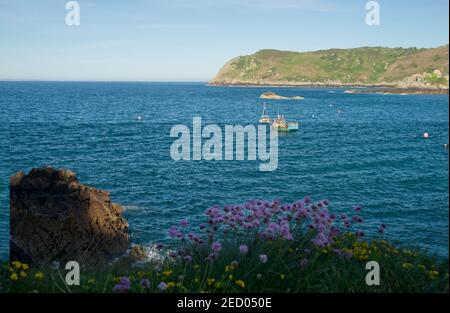 Bonne Nuit Bay, Jersey, Kanalinseln, Großbritannien Stockfoto