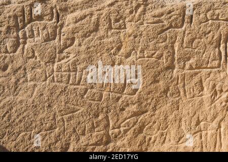 Al Bidea Nabaetean Friedhof, Tobuk Provinz, Saudi-Arabien Stockfoto