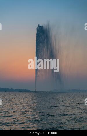 Der größte Brunnen der Welt, Corniche, Jeddah, Saudi-Arabien Stockfoto