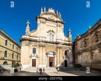 Altstadt von Monopoli, Kirche Chiesa di San Salvatore Puglia, Italien Stockfoto