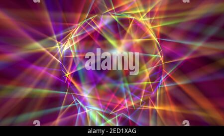 Digital erzeugte Disco Laser Neon Hintergrund Illustration Rendern Stockfoto