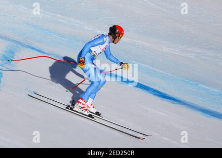 INNERHOFER Christof ITA während 2021 FIS Alpine Ski Weltmeisterschaften - Abfahrt - Männer, Alpinskirennen in Cortina (BL), Italien, Februar 14 2021 Stockfoto