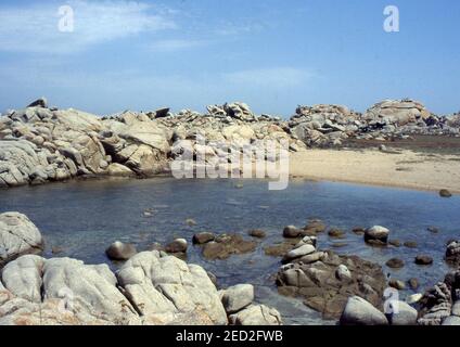 Lavezzi Island, Korsika, Frankreich (gescannt von Farblider) Stockfoto