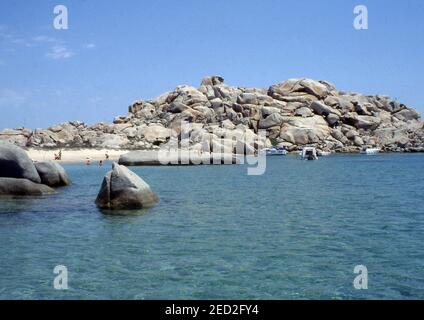 Lavezzi Island, Korsika, Frankreich (gescannt von Farblider) Stockfoto