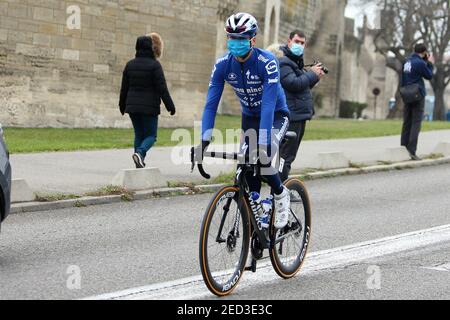 Mauri Vansevenant von Deceuninck - Quick Step während der Tour de la Provence, Etappe 4, Avignon – Salon de Provence am 14. Februar 2021 in Salon-de-Provence, Frankreich - Foto Laurent Lairys / DPPI Stockfoto