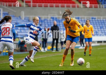 Reading, Vereinigtes Königreich. Februar 2021, 14th. EDGWARE, ENGLAND - FEBRUAR 14: Jill Scott von Everton Women (Leihgabe aus Manchester City) während der Barclays FA Women's Super League zwischen Reading und Everton im Madejski Stadium, Reading UK am 14th. Februar 2021 Credit: Action Foto Sport/Alamy Live News Stockfoto