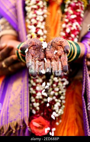 Die Tradition, in der hinduistischen Religion zu heiraten Stockfoto